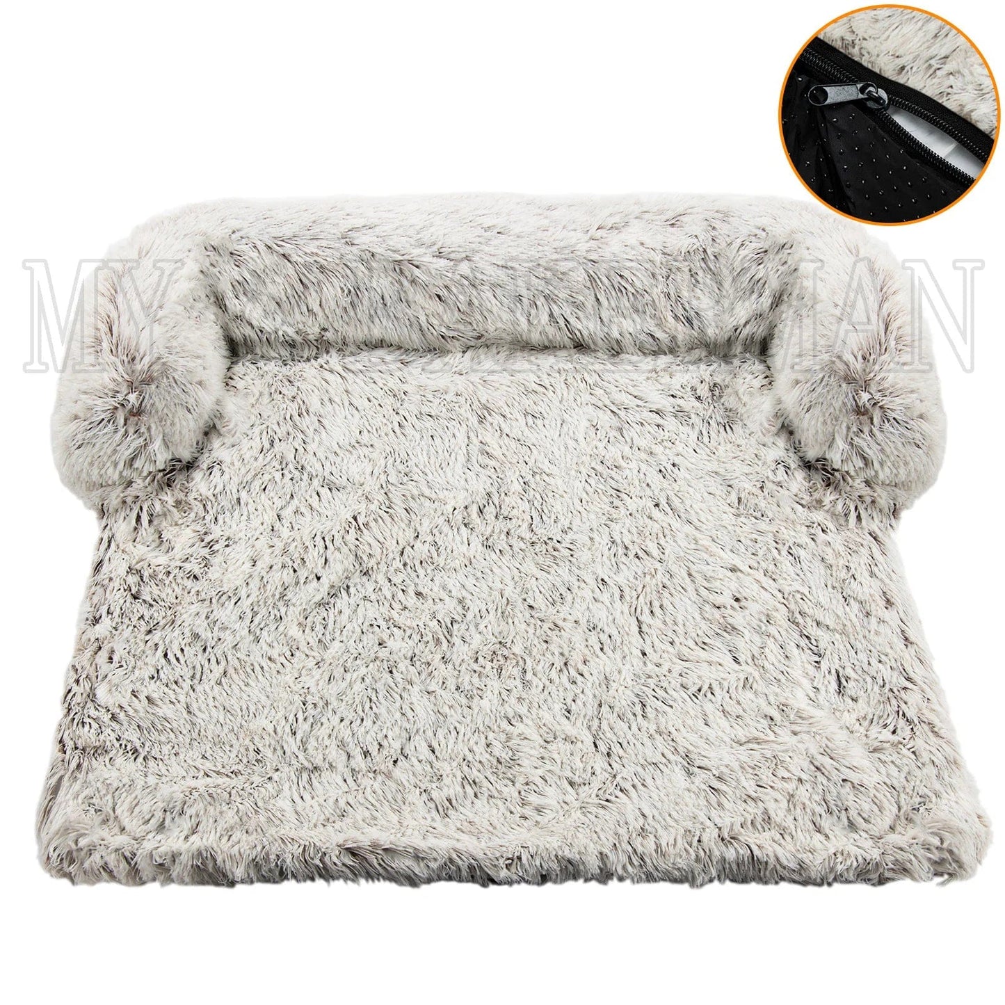 Snuffele Snouts Bed en Bank Zipper White  Brown 1 / XXL for 99IBS Bed&Sofa