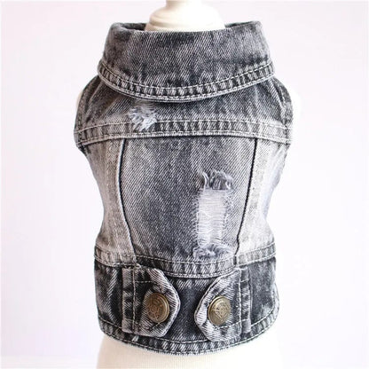 Snuffele Snouts Denim Vest Jacket Jeans style 8 / L Denim Vest Jacket Jeans