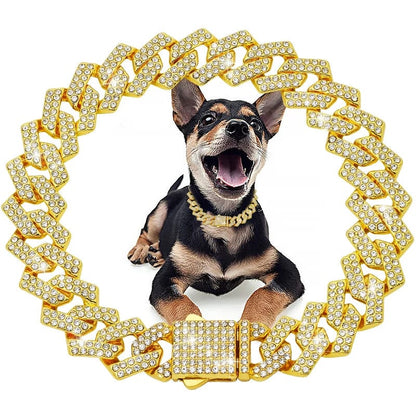 Snuffele Snouts Diamant Cubaanse kettingen Gold / 20inch(50cm) / CHINA Diamond Cuban Chains