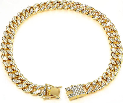 Snuffele Snouts Diamant Cubaanse kettingen Gold / 8 Inch 20cm Diamond Cuban Chains