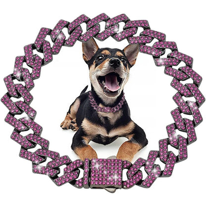 Snuffele Snouts Diamant Cubaanse kettingen Purple / 20inch(50cm) / CHINA Diamond Cuban Chains