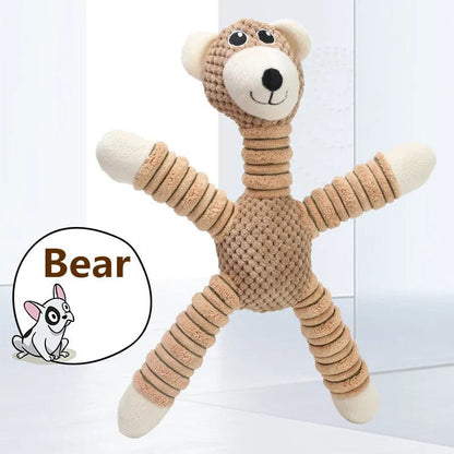 Snuffele Snouts Dieren met Piepende Geluid brown Pet hug