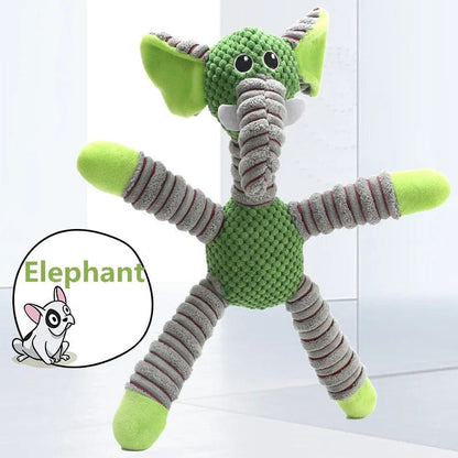 Snuffele Snouts Dieren met Piepende Geluid green Pet hug