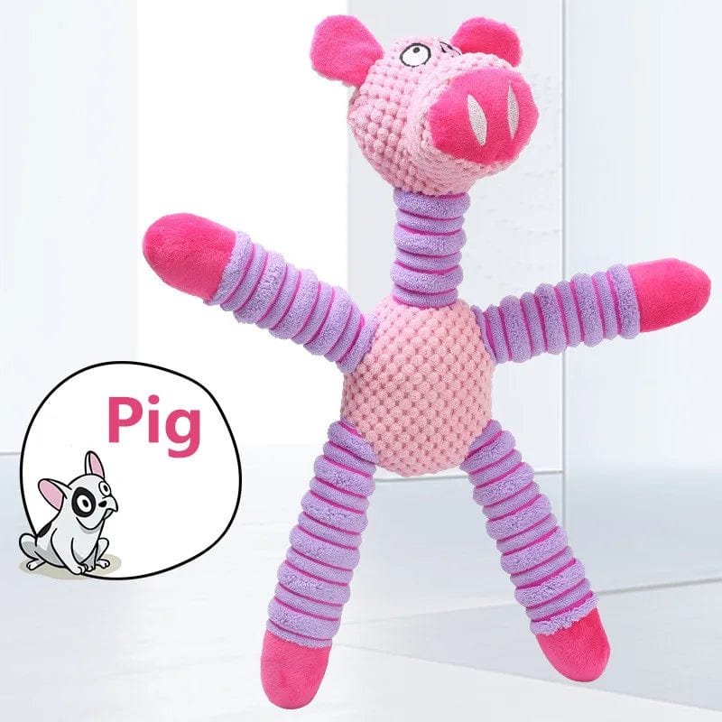 Snuffele Snouts Dieren met Piepende Geluid pink Pet hug