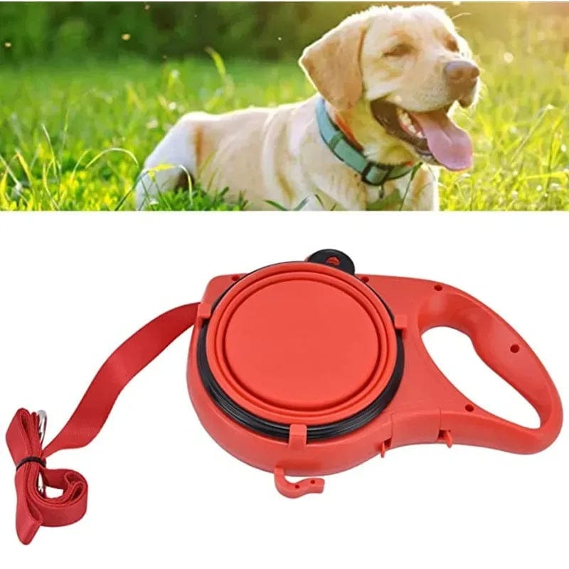 Snuffele Snouts Multifunctionele Riem met ingebouwde Waterflesbak Red Multifunctional Belt with Built-in Water Bottle Holder