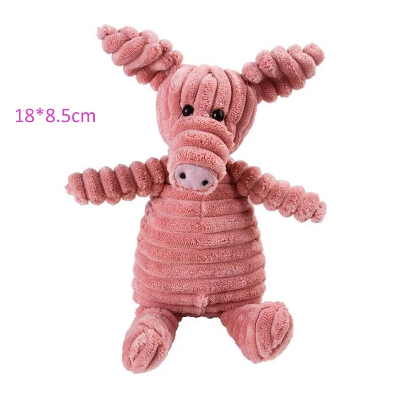 Snuffele Snouts Pluizerig Dieren Piepend Pink Pig Fluffy Animals Squeaky