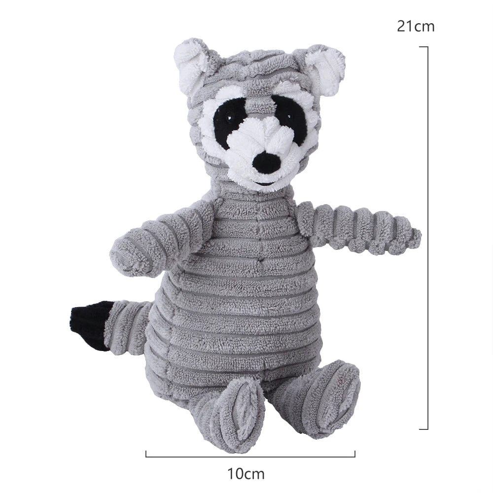 Snuffele Snouts Pluizerig Dieren Piepend Raccoon Fluffy Animals Squeaky