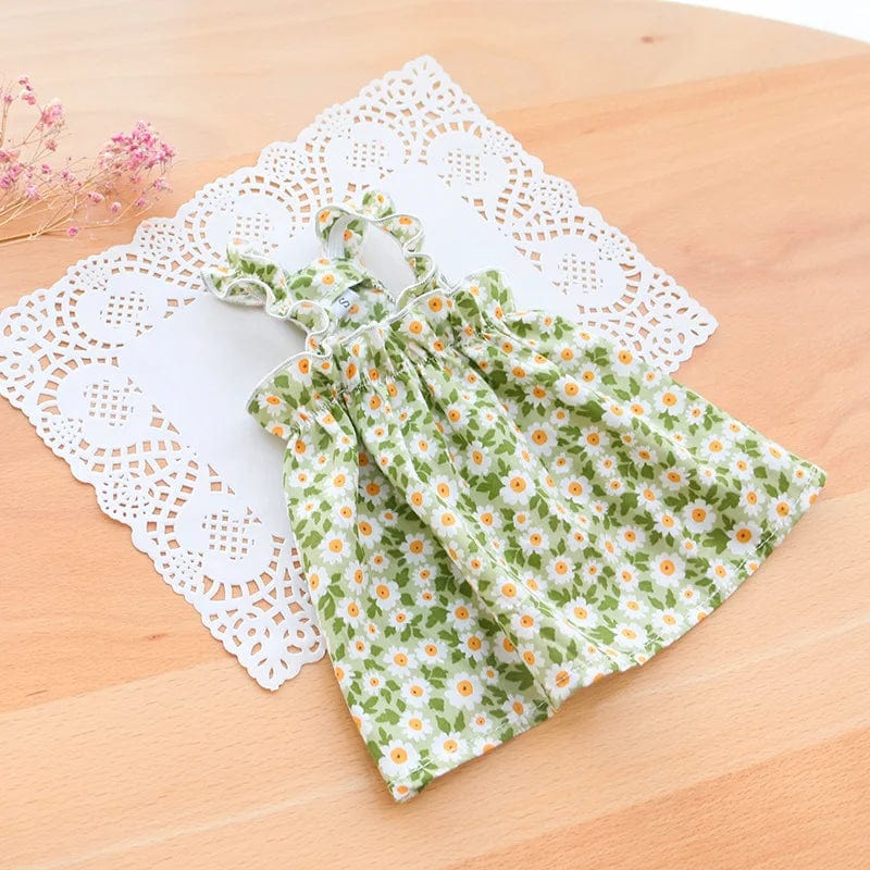 Snuffele Snouts Rok bloemenjurk Green Sun Flower / XL-suit 4.5-6.0kg / CHINA Skirt Floral Dress