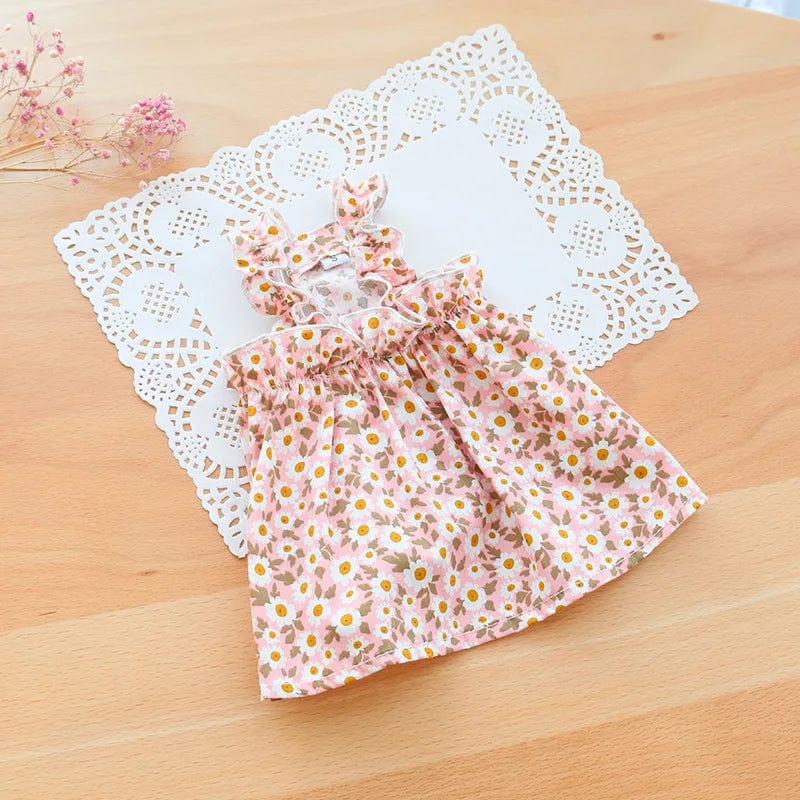 Snuffele Snouts Rok bloemenjurk Pink Sun Flower / S-suit 1.5-2.5kg / CHINA Skirt Floral Dress