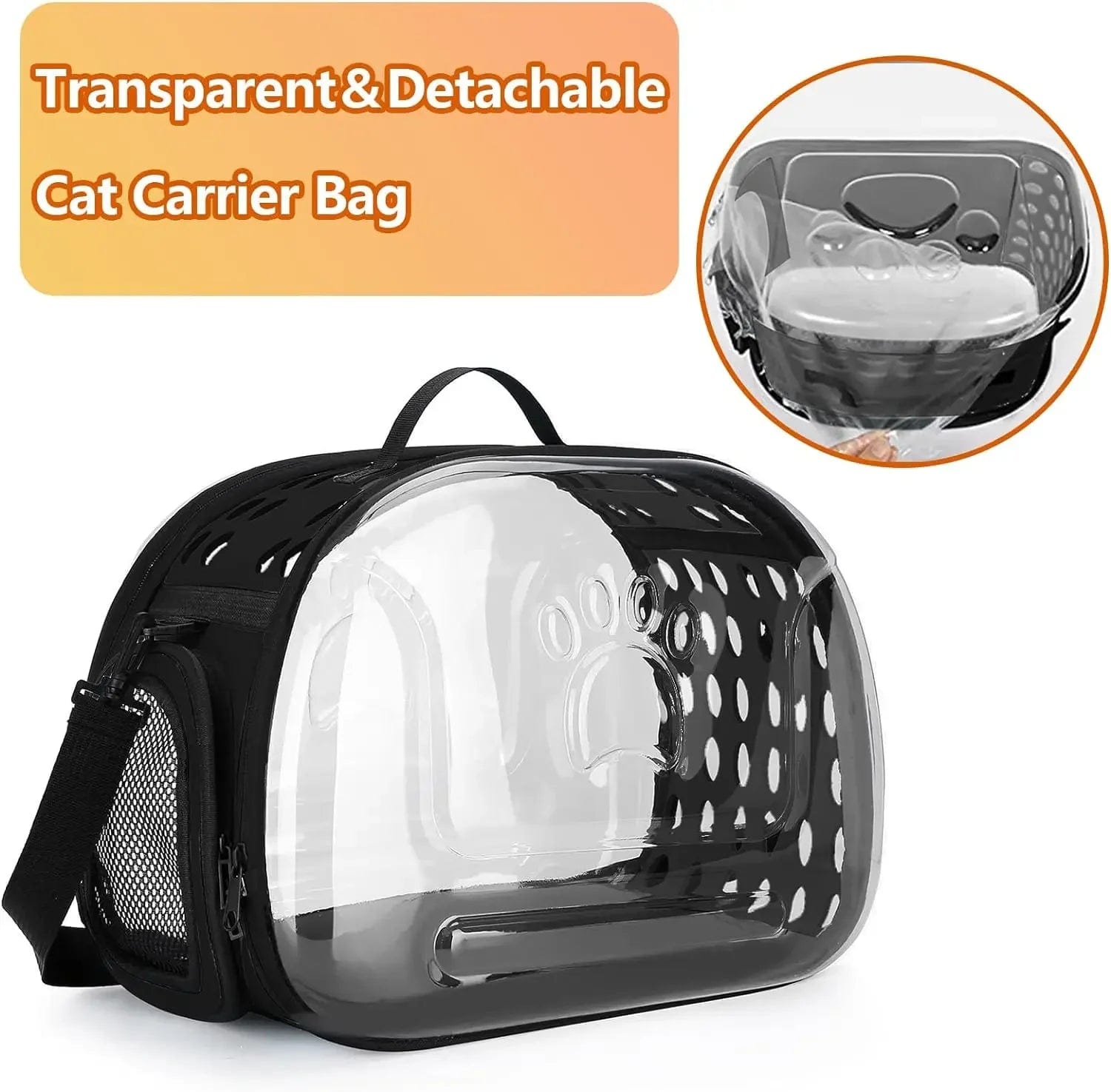 Snuffele Snouts Transparante Opvouwbare Reistas Transparent Foldable Travel Bag