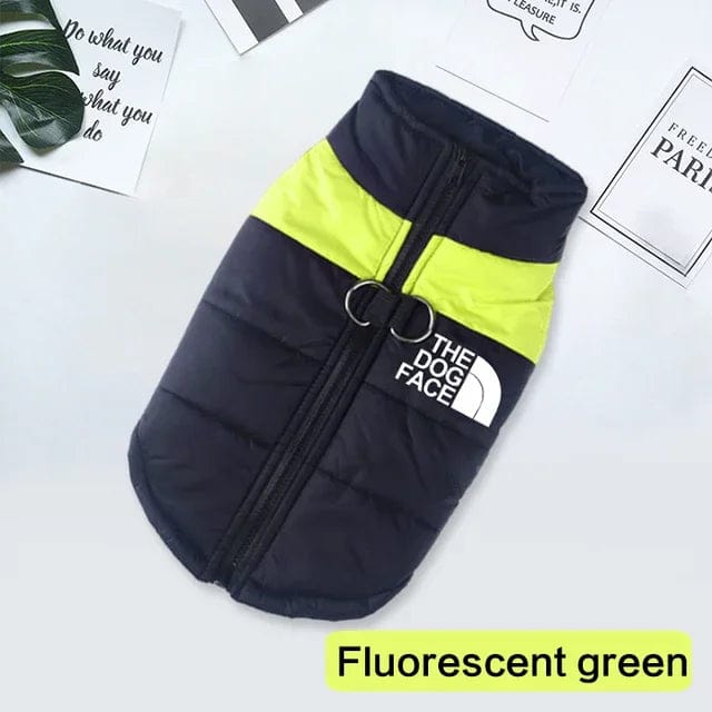 Snuffele Snouts Waterdichte Jas The Dog Face Green / L Waterproof Jacket The Dog Face